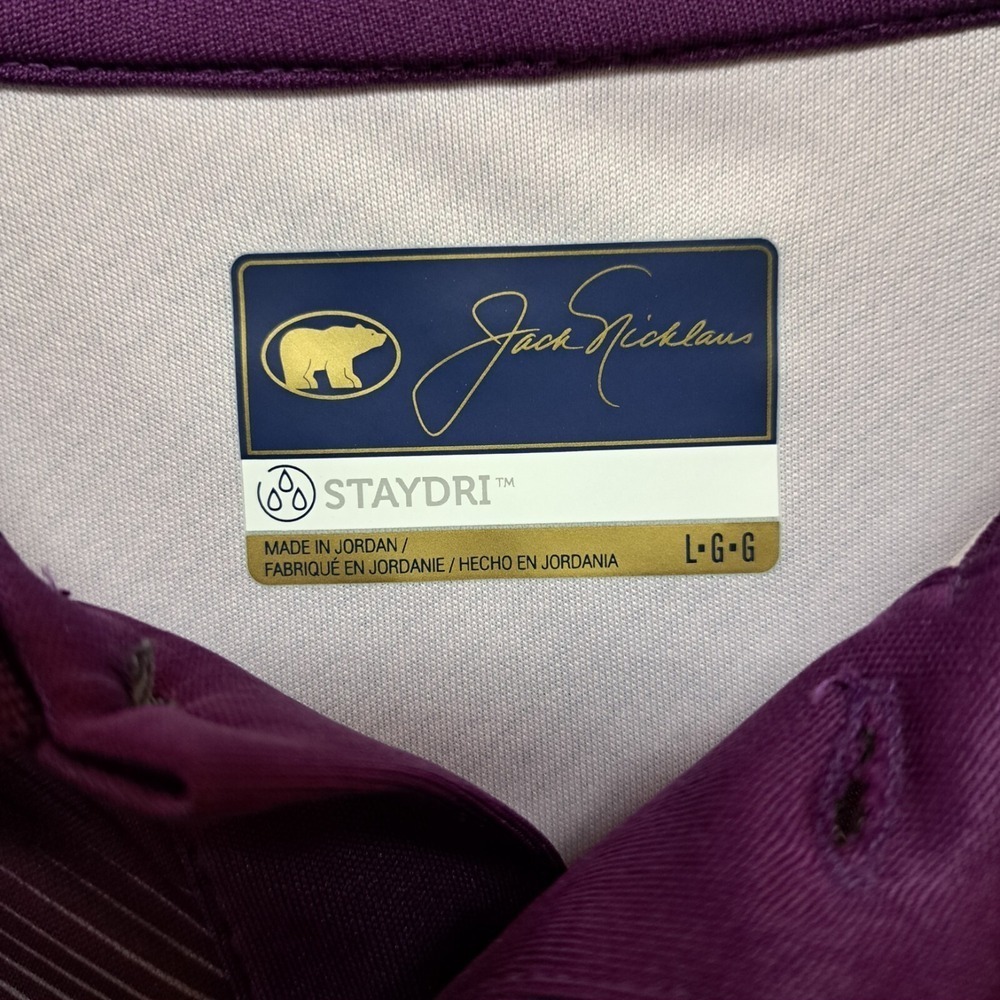 Jack Nicklaus Stay-Dri Moisture Wicking Cotton Pocket Polo Golf Shirt Large‎ - Picture 2 of 6